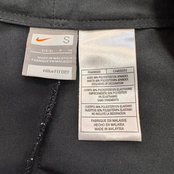 Nike Fit Dry Cropped Capri Pants Womens Small S Black Athletic Activewear - Picture 4 of 6
